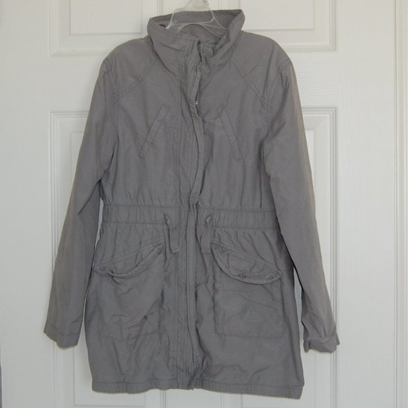 Old Navy, Girls Size L (10-12), Slate Gray Spring Jacket - Picture 1 of 4